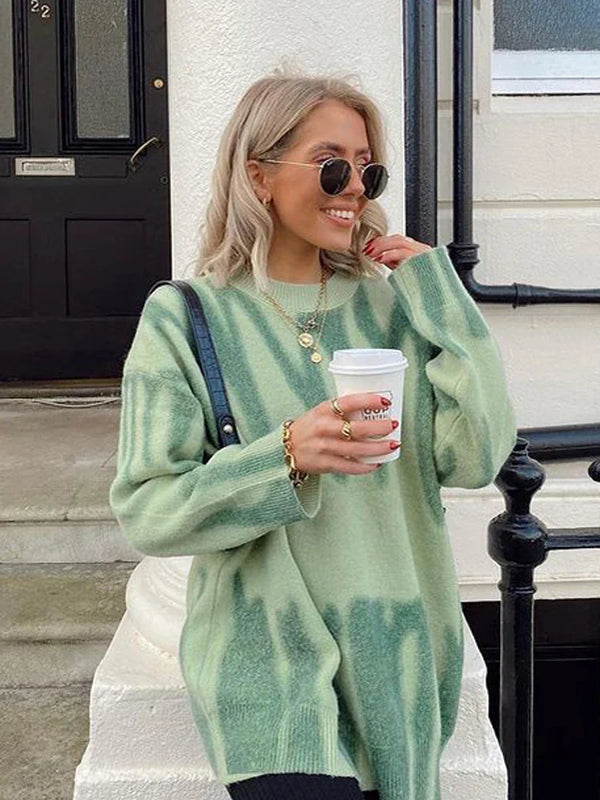 Analein - Levendige Patroon Pullover voor Vrouwen