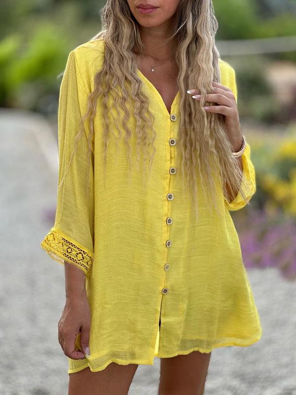 Candice - Relaxte Chique Blouse met Lange Mouwen