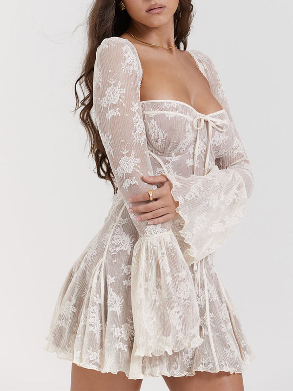 Sabrina - Vintage jurk met lange mouwen voor Vrouwen