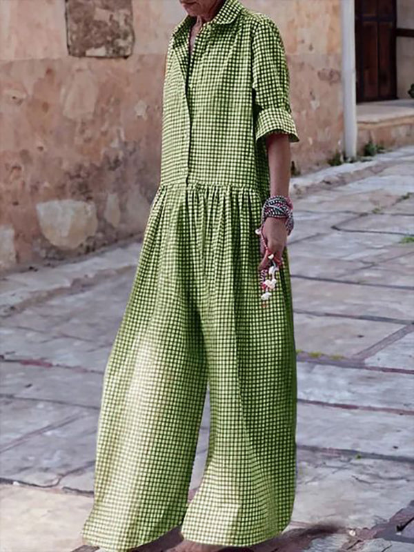 Zola - Geruite Jumpsuit Voor Dames - Comfortabel & Modieus