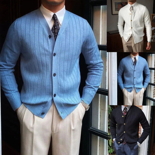 Cliff - Buttoned Cardigan Voor Heren - Warm & Tijdloos