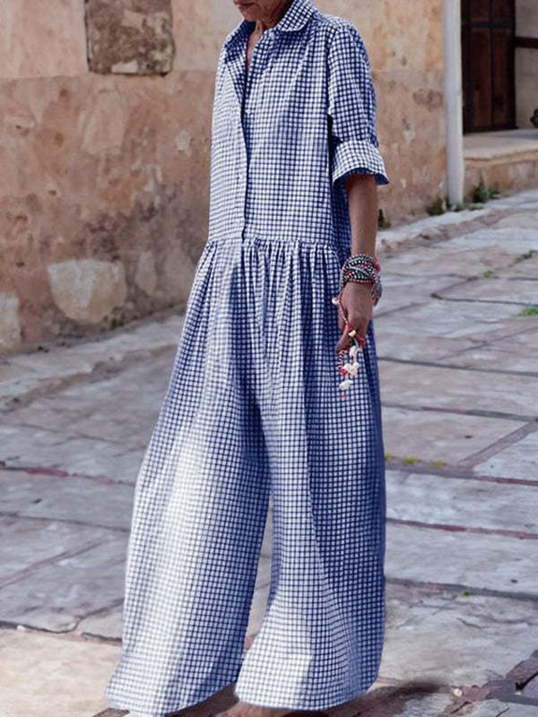 Zola - Geruite Jumpsuit Voor Dames - Comfortabel & Modieus