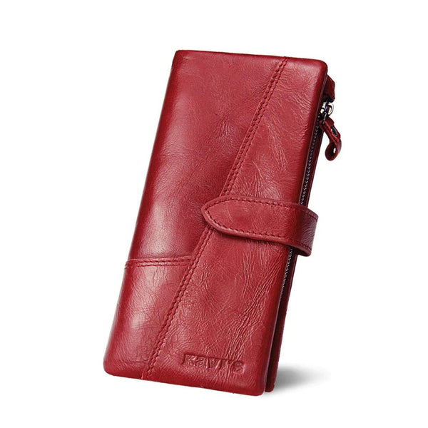 Shanna - RFID-Beveiligde Vintage Leren Reisportemonnee