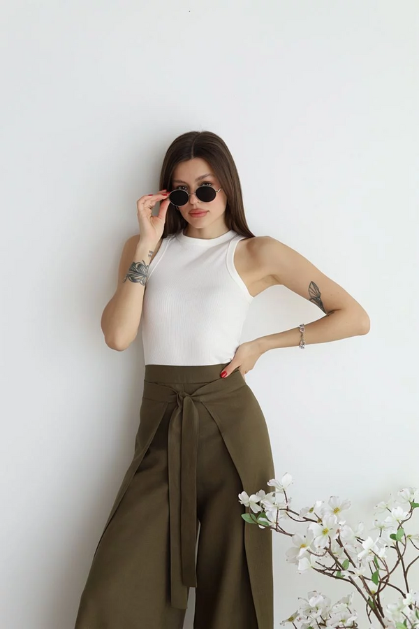 Acantha - Elegante Wijde Broek voor Vrouwen