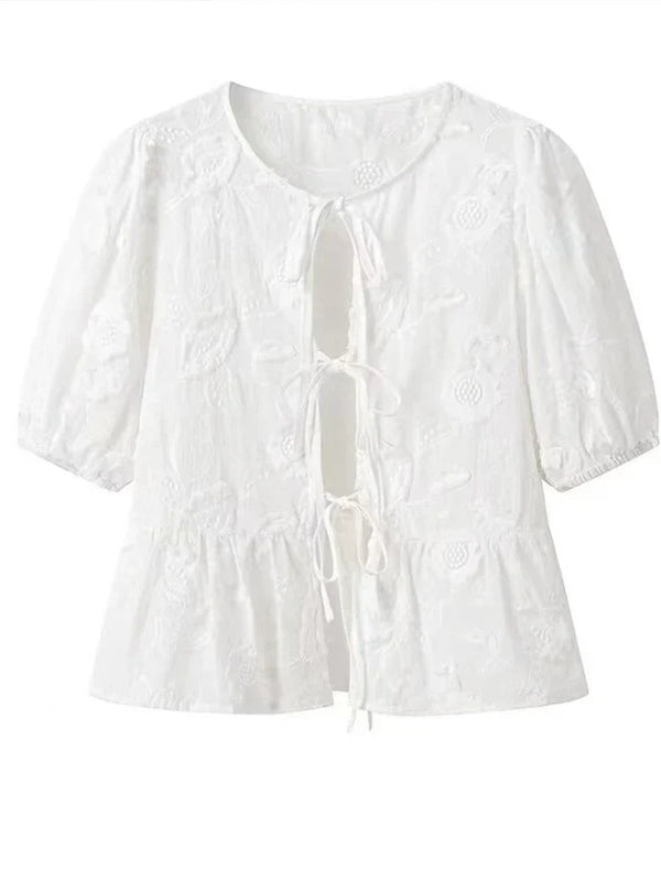 Fien - Retro Peplum Top
