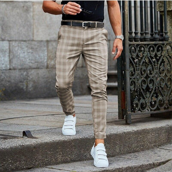 Sachzno - Stijlvolle Geruite Chino Broek voor Heren