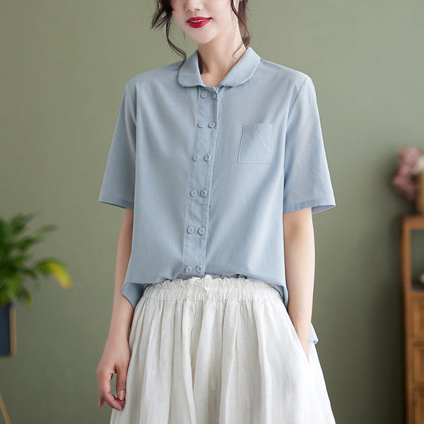 Aria - Knoopblouse Voor Dames - Klassiek & Comfortabel