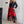 Zuleika- Red Leaf Tie Front Shirt Jurk