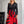 Zuleika- Red Leaf Tie Front Shirt Jurk