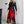 Zuleika- Red Leaf Tie Front Shirt Jurk