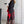 Zuleika- Red Leaf Tie Front Shirt Jurk