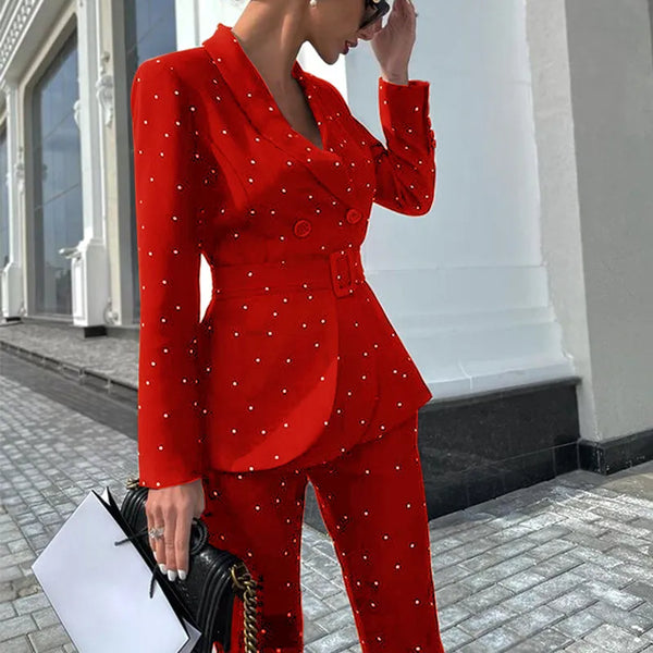 Chastity - Polka Dot Slim Fit Bovenkleding Blazer