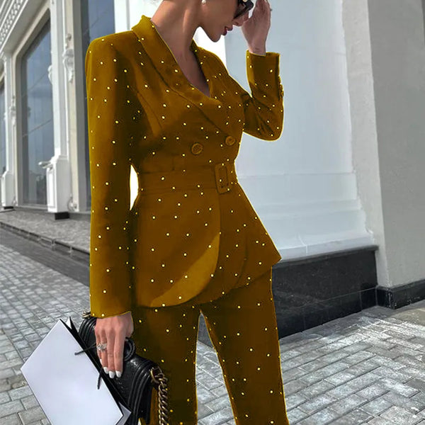 Chastity - Polka Dot Slim Fit Bovenkleding Blazer