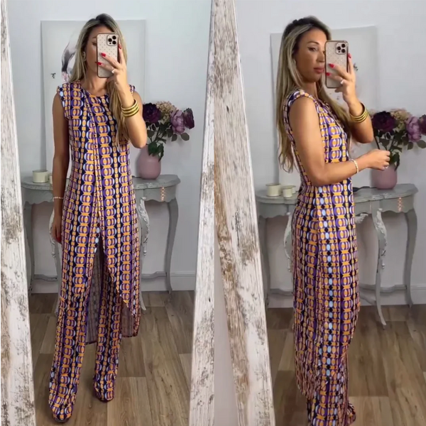Neith - Comfy Set met Abstracte Print