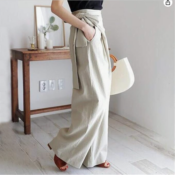 Nerthus - Hoge Taille Broek met Striksluiting