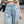 Frideswide - Hoge Taille Denimbroek met Kanten Details