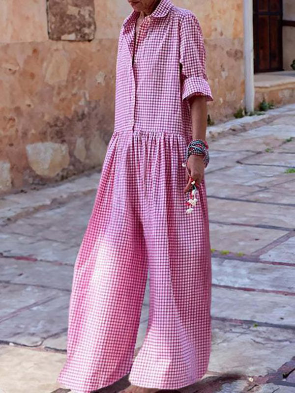 Zola - Geruite Jumpsuit Voor Dames - Comfortabel & Modieus