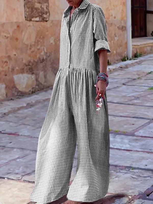 Zola - Geruite Jumpsuit Voor Dames - Comfortabel & Modieus