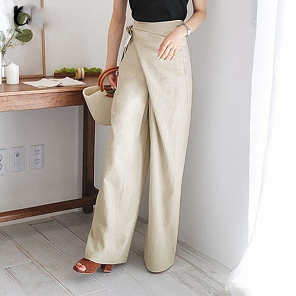Nerthus - Hoge Taille Broek met Striksluiting