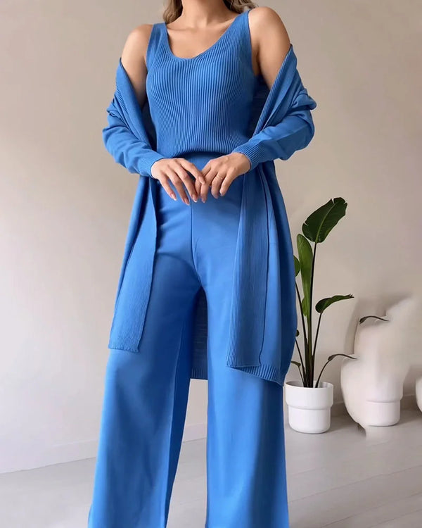 Erica - Elegante 3-delige Gebreide Set voor Vrouwen