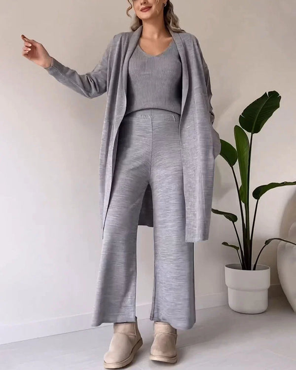 Erica - Elegante 3-delige Gebreide Set voor Vrouwen