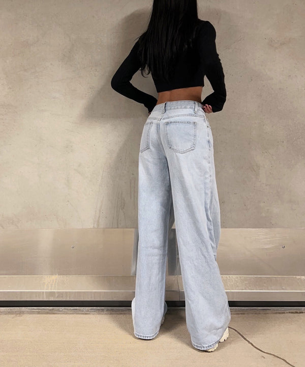 Lovi - Wijde Broekspijp Ripped Jeans