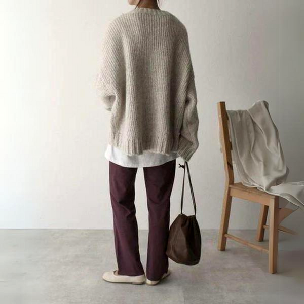 Antonya - Klassieke Sweater met Zakken voor Vrouwen
