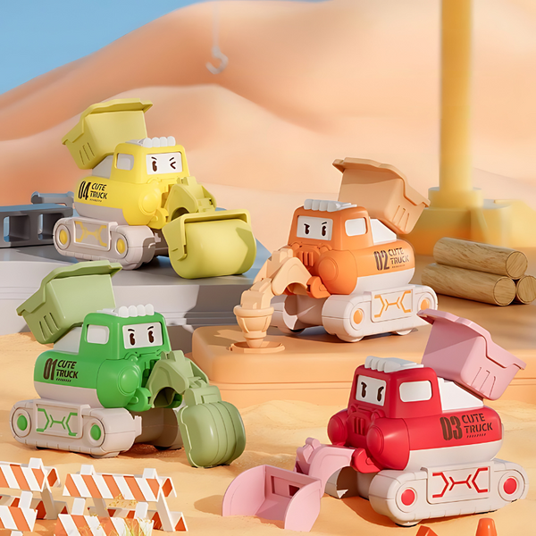 MiniBouwers – Speelset Bouwvoertuigen – Creatief & Leerzaam