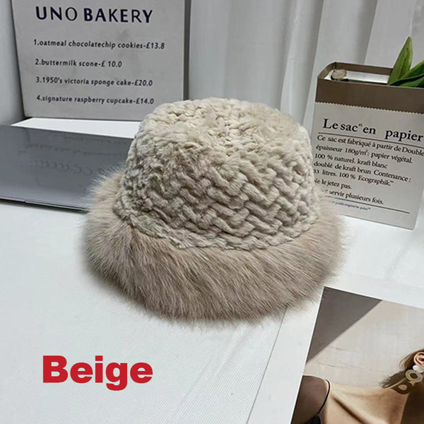 Indy - Gezellige Kunstbont Vissershoed