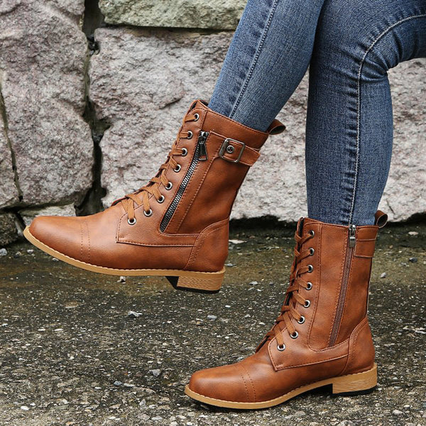 Dixie - Veterlaarzen Voor Dames - Comfortabel & Stijlvol