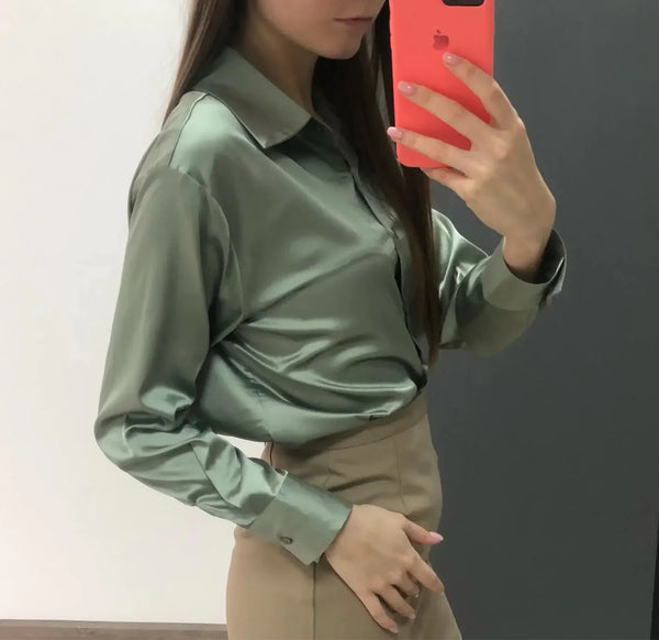 Sidonia – Langemouwen Office Casual Blouse